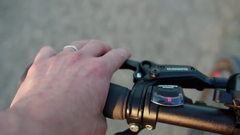 Medium-close-up-shot-of-riding-a-bike