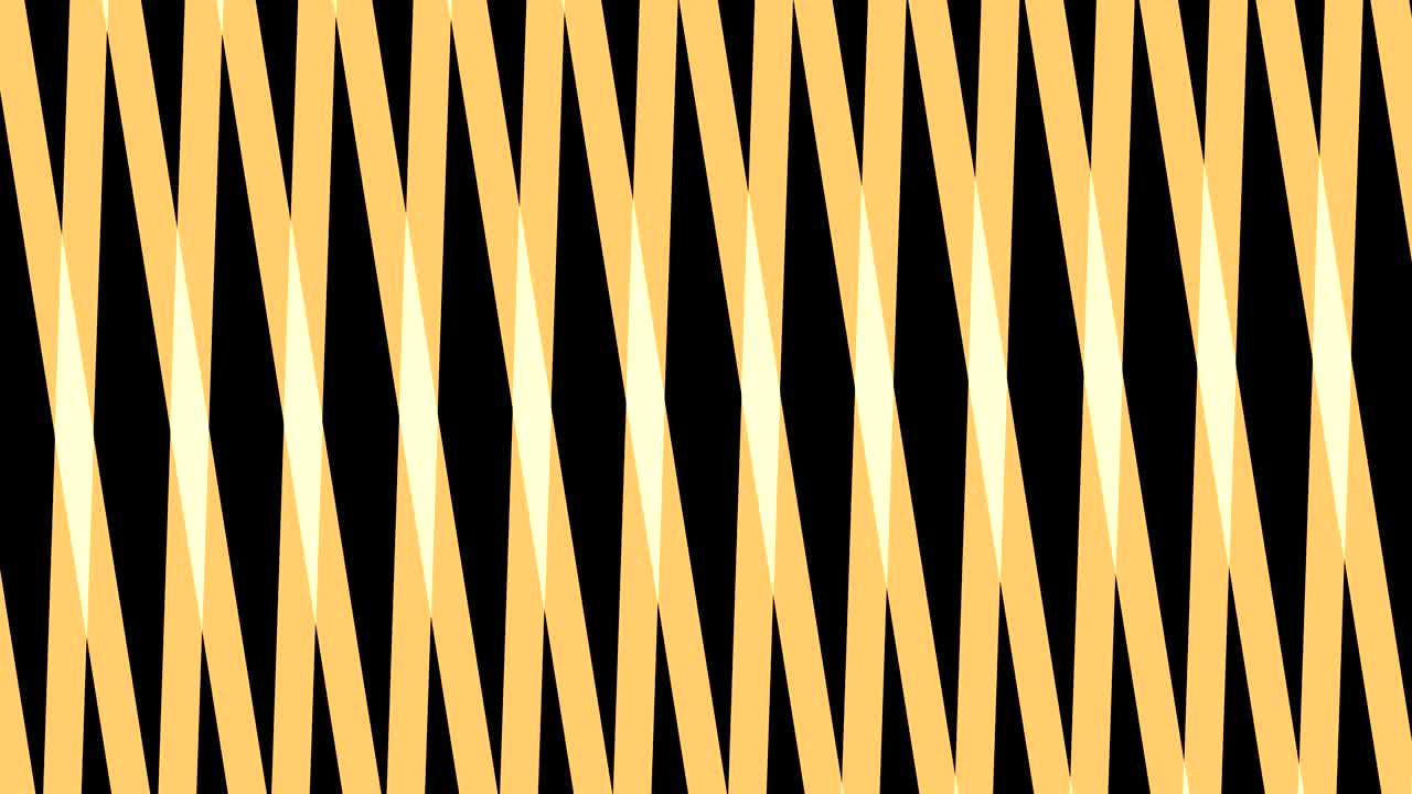 교차된 색의 줄무로 구성된 애니메이션입니다.