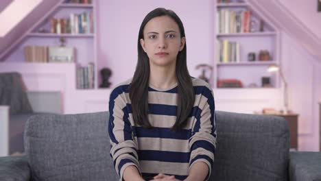 Serious-Indian-woman-looking-at-the-camera