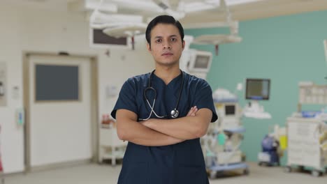 portrait of confident indian doctor