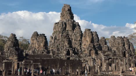 timelapse of bayon temple day time