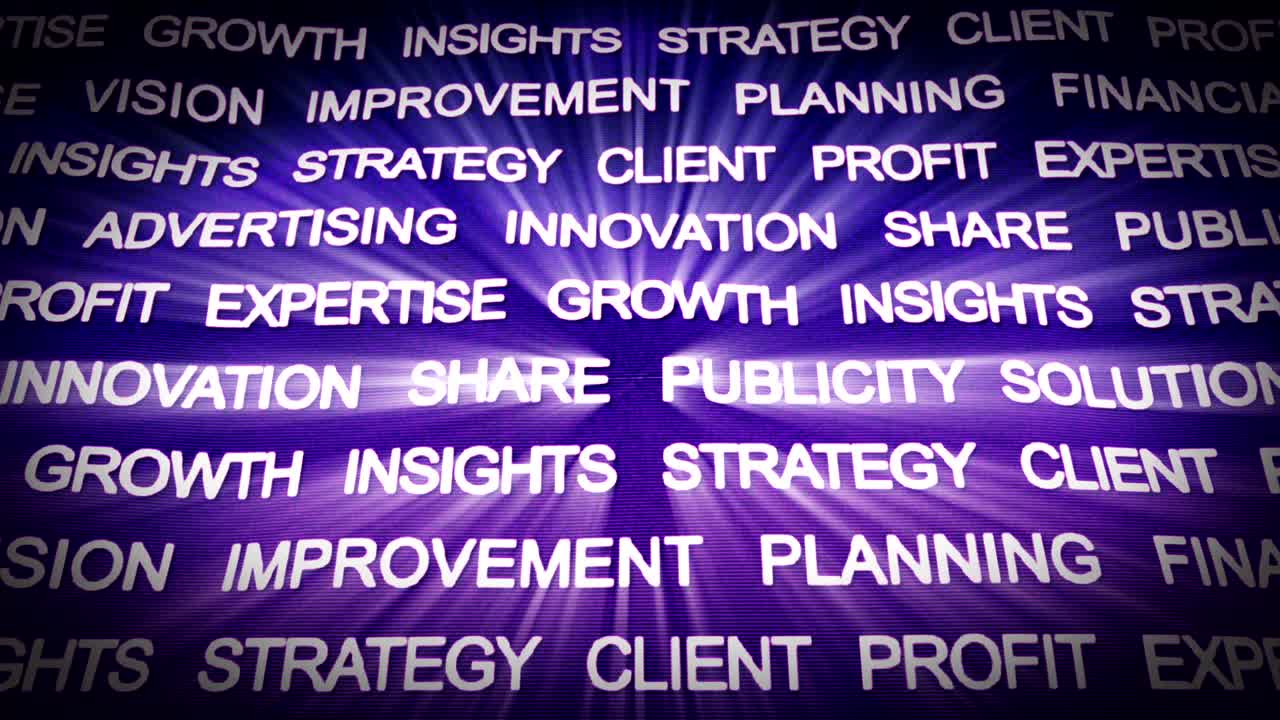 MARKETING Keywords Animation Background, Loop