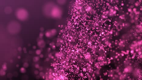 partículas de brillo rosado bucle de fondo abstracto