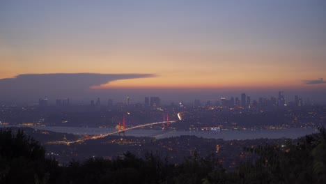 istanbul sunset, timelapse.