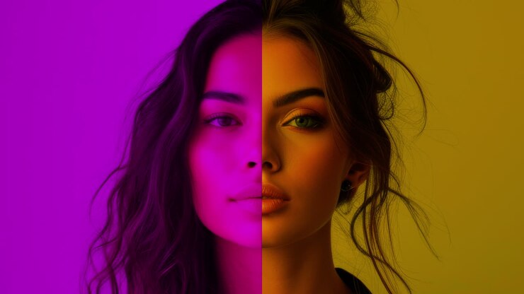 female headshots of different ethnicities generated with AI