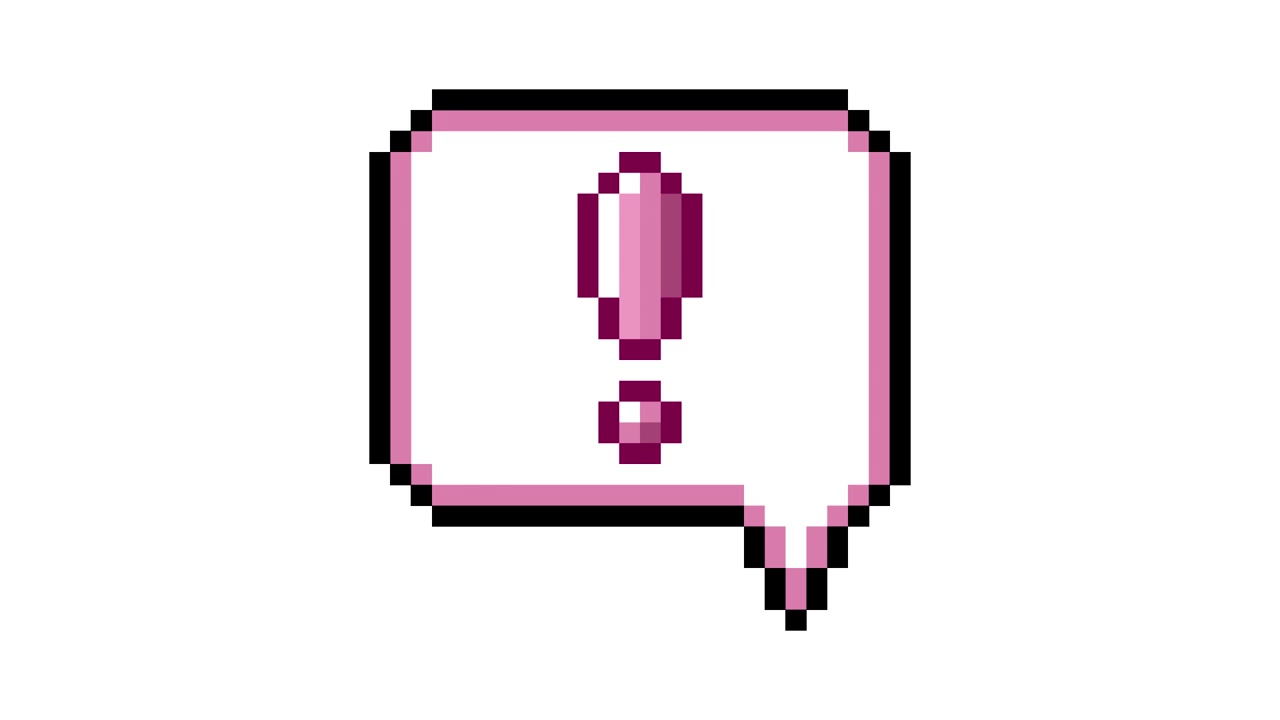 Pixel Art Pop-up Icon Animation with Exclamation mark in Speech Bubble (1).mov
