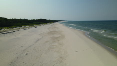 stunning aerial view of sandy beach