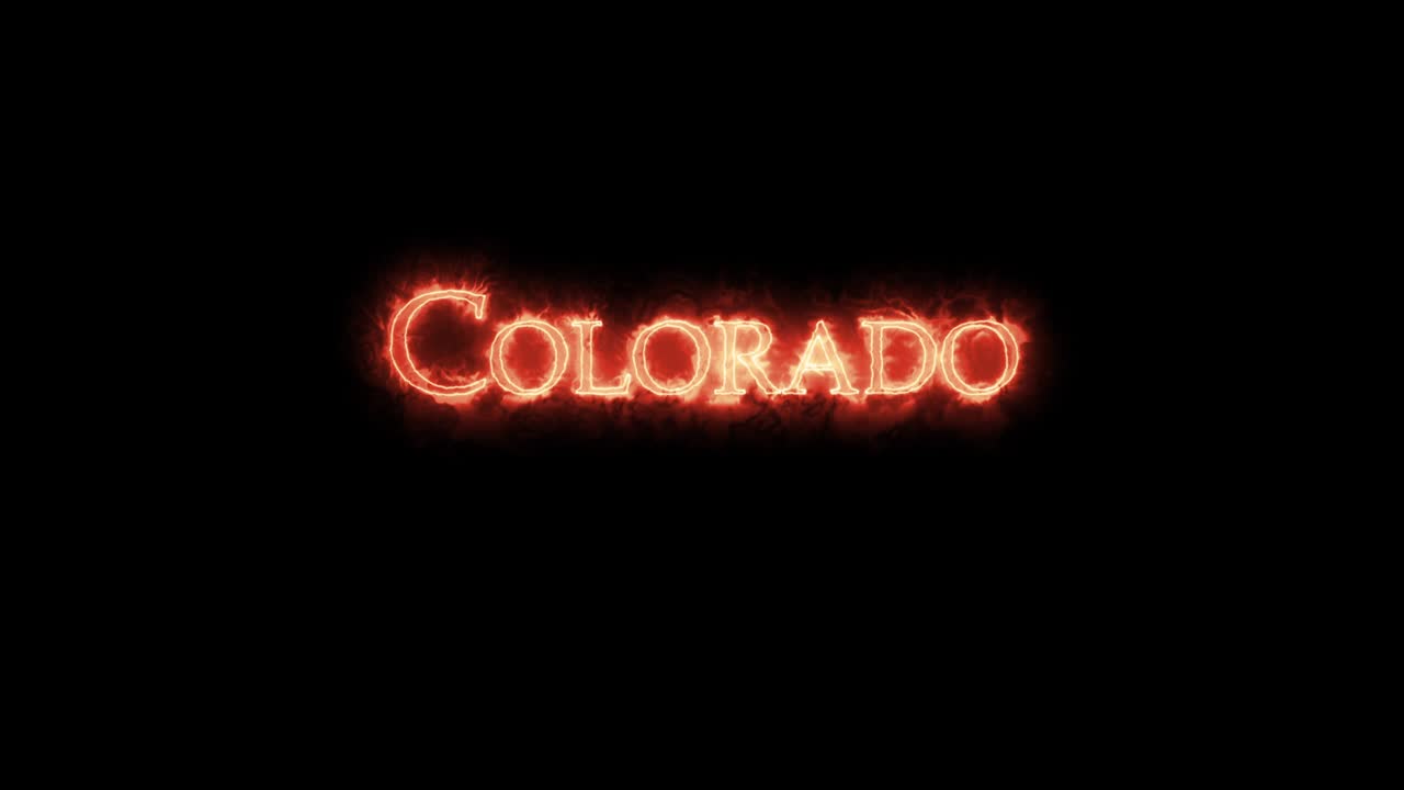colorado escrito con fuego.