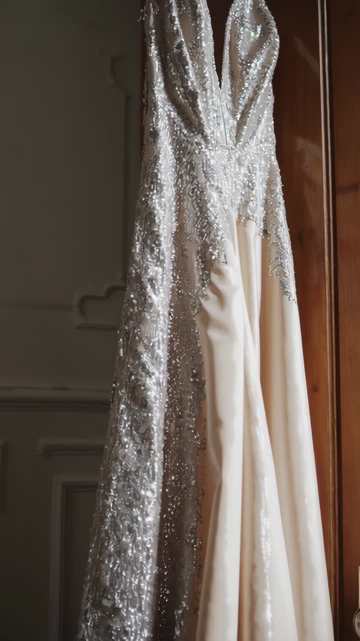 Elegant Beaded Wedding Dress