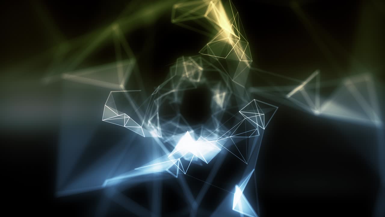 concepto de animación del plexo formas de bucle