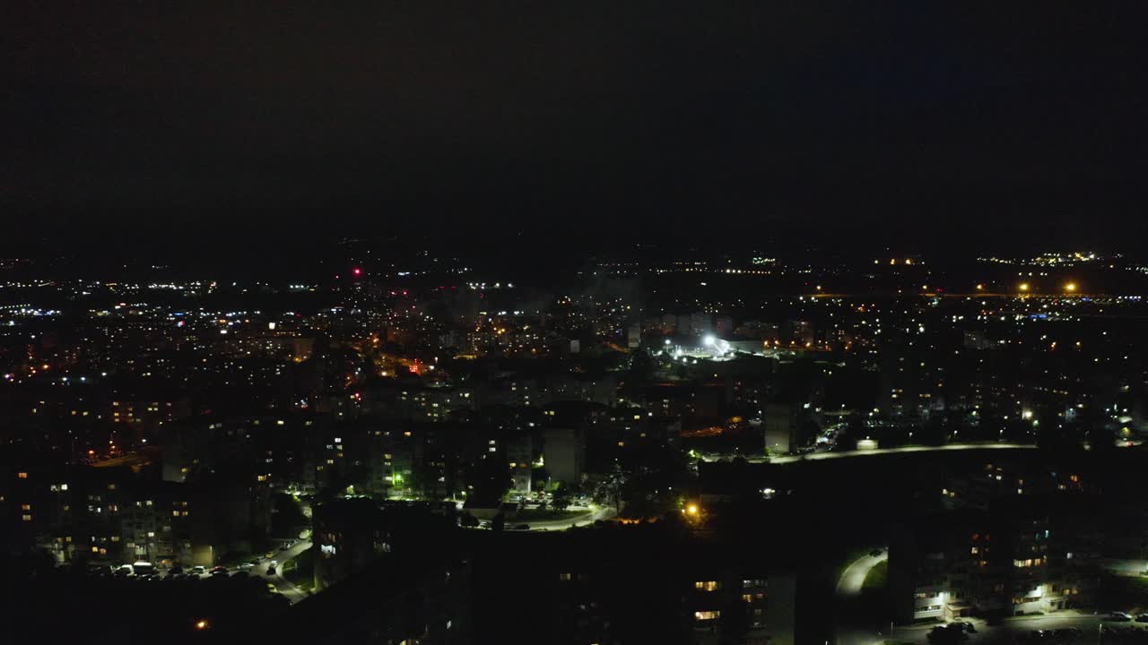 불가리아 바르나의 불꽃놀이