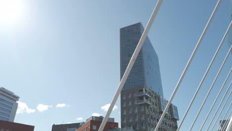modern architecture with skyscraper and buildings