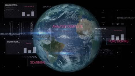 Animation-Der-Analyse-Und-Datenverarbeitung-Auf-Der-Ganzen-Welt