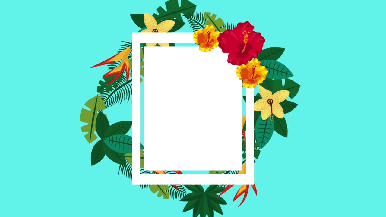 plantilla de verano tropical