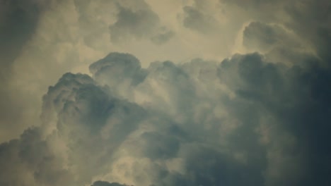 timelapse video capturing the rapid movement of dark rain clouds across the sky