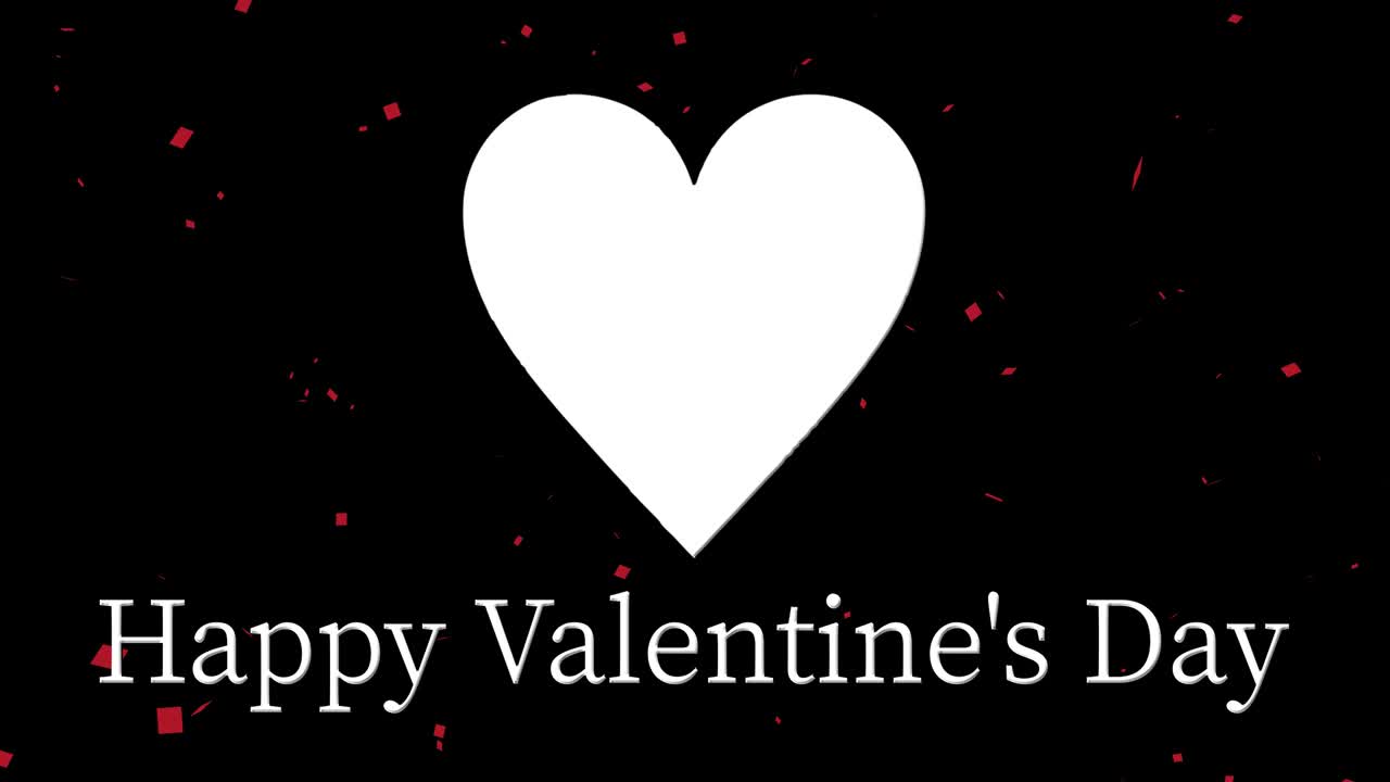 mensaje de valentín texto animación gráficos de movimiento