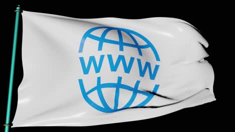 world wide web flag - waves