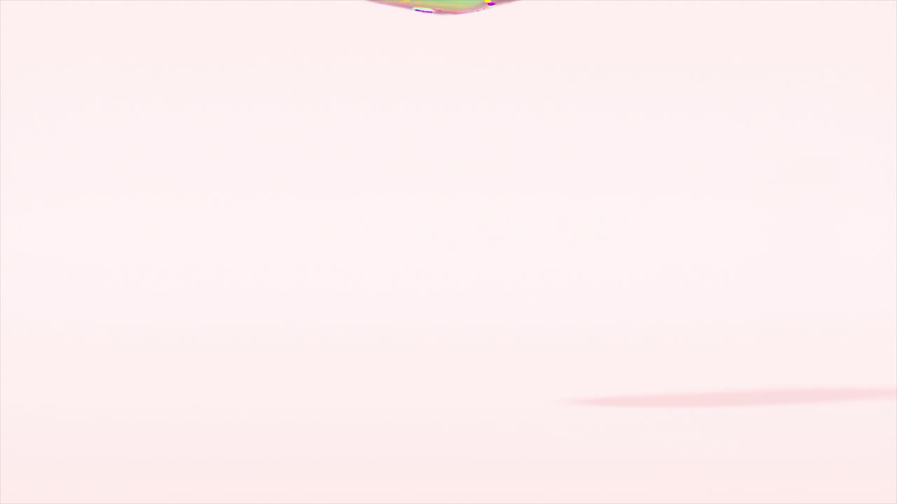 exhibición de vidrio abstracta con colores iridescentes