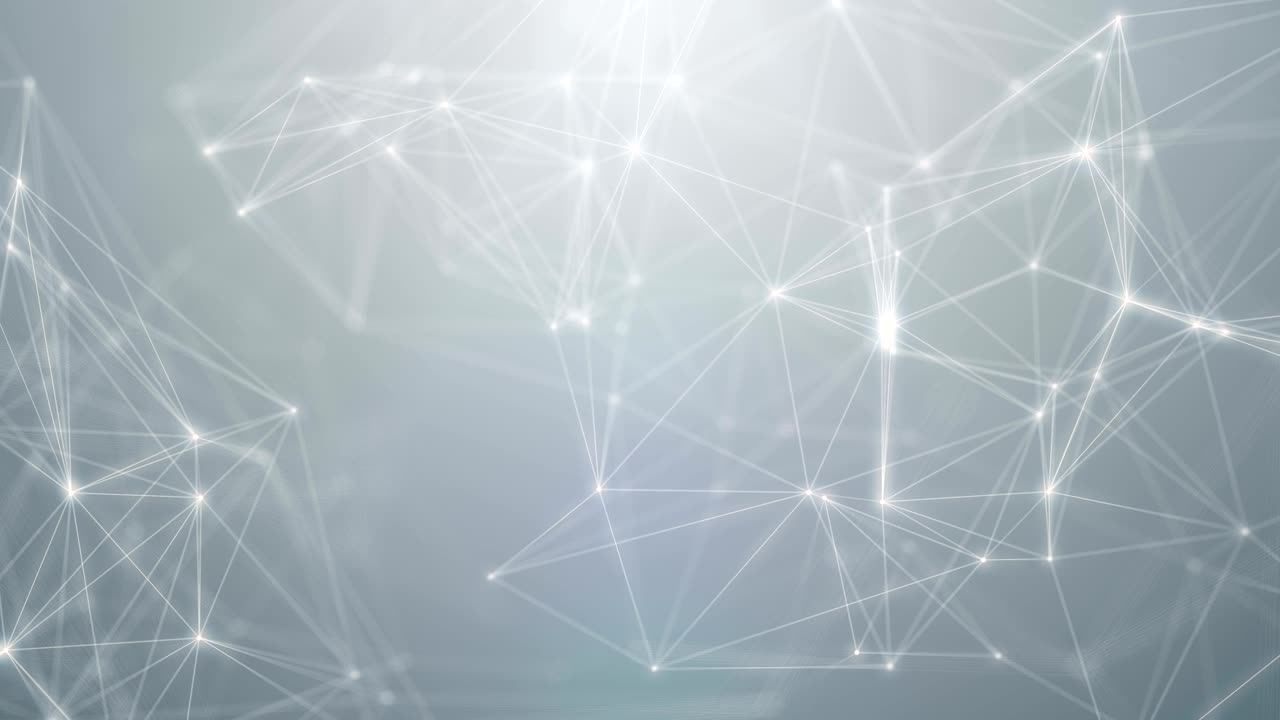 Plexus abstract network white technology science background loop