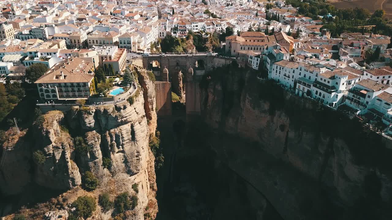 Aerial video shots from Ronda Spain in 4K