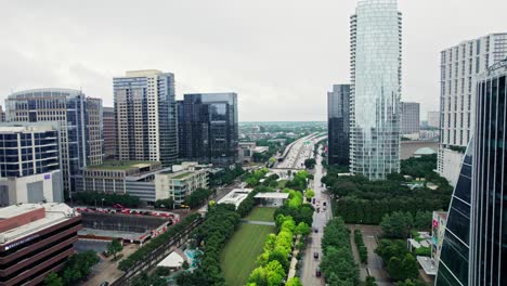 vista aérea del paisaje urbano de austin