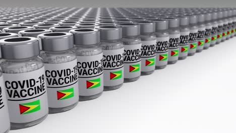 covid-19 vaccine bottles guyana