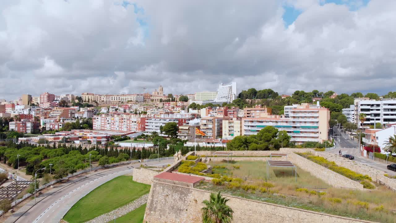 Vista aérea da cidade de Tarragona.