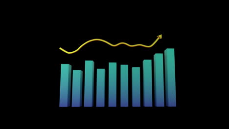 chart showing changing statistics