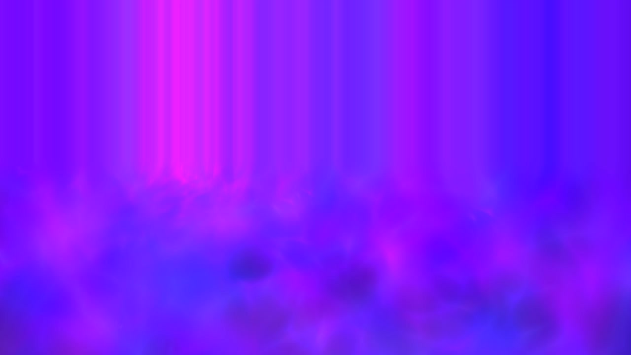 luces de neón verticales dispersadas en nubes de luz