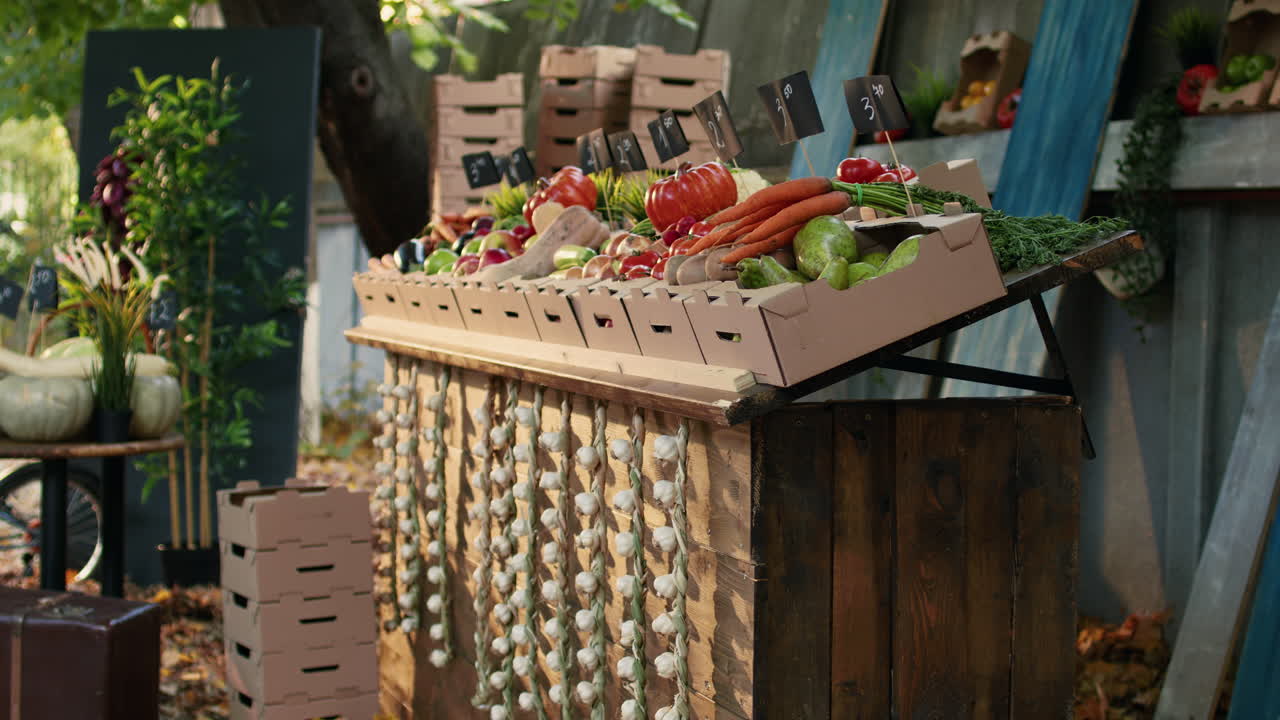 Fresh Vegetables and Fruits at the Market