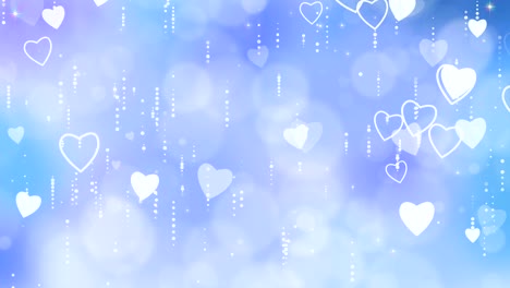 blue valentine's hearts background.