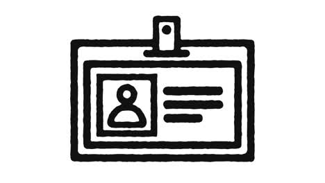 imágenes de animación de icono de identidad y canal alfa