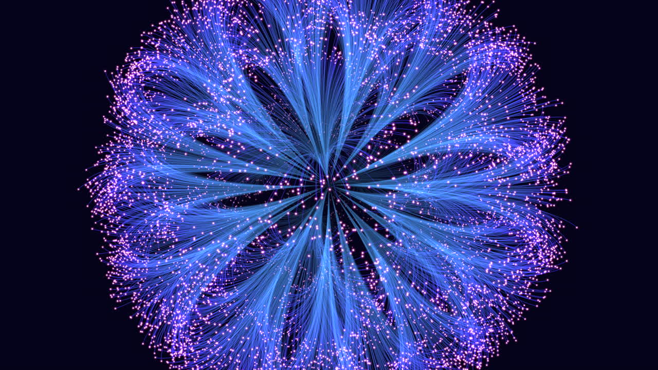 esfera geométrica abstracta y futurista con destellos en la galaxia oscura