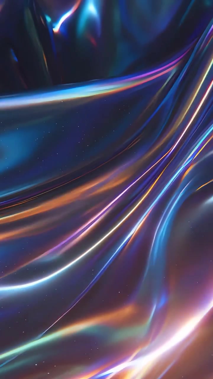 Abstrakt Metalliske Bølger Baggrund 4K