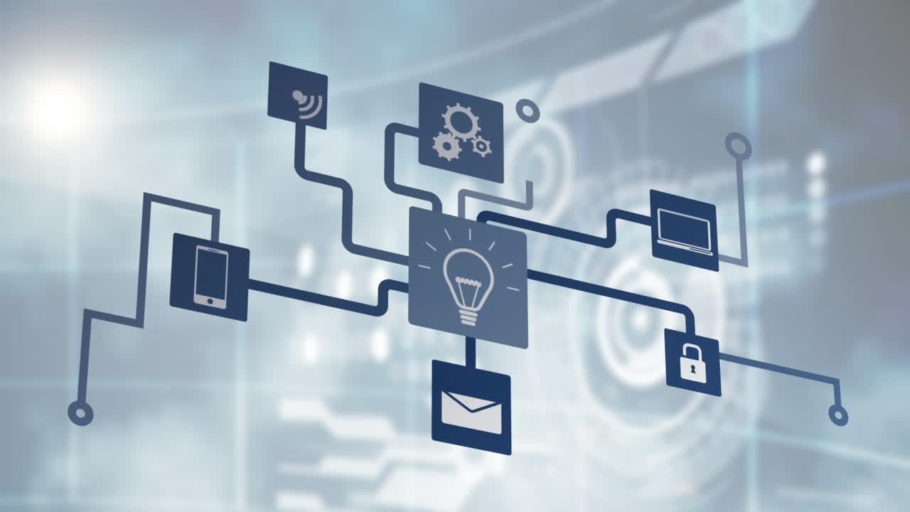 animación de la red de conexiones