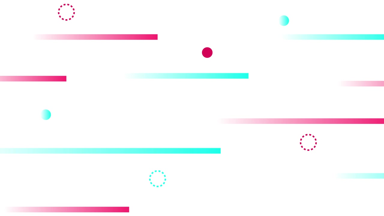 Dynamic Abstract Background with Moving Gradient Lines and Circles