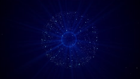 wavy particle surface background abstract technology science cyber space concept digital technology