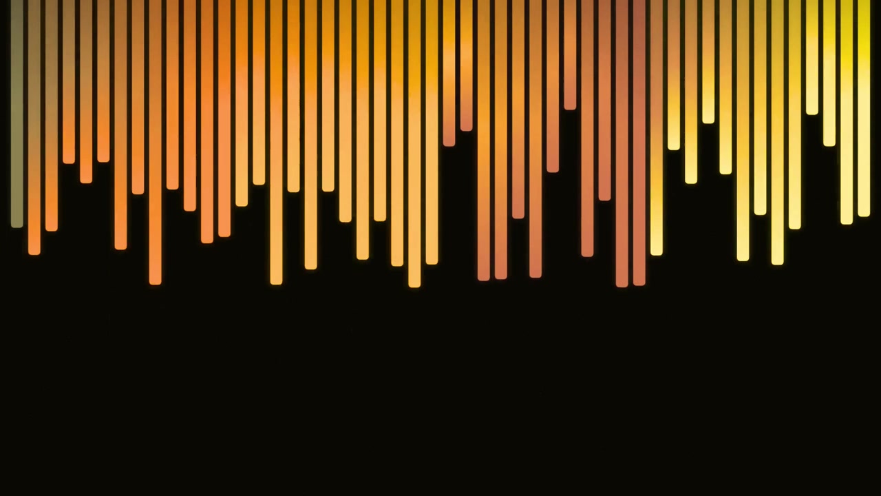 Dynamic Abstract Background with Falling Orange and Yellow Lines