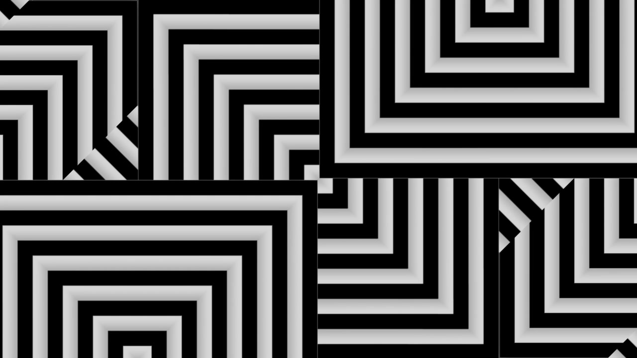 Dynamic Abstract Geometric Pattern with Black and White Stripes