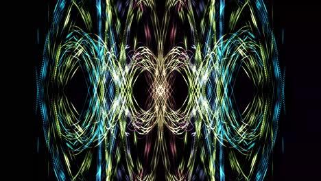 linee multicolori astratte in un motivo caleidoscopio per celebrazioni, balli, feste, spettacoli teatrali, concerti o spazio per la copia del titolo