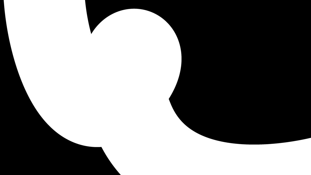 hermosos gradientes con tonos de rojo amarillo fluyen a lo largo de una línea o tubo elegantemente retorcido. hermoso fondo de diseño plano moderno, animación de bucle liso de gradiente líquido en 4k. luma mate como alfa