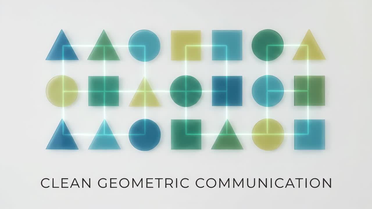 Klar geometrisk kommunikation med forbundne former