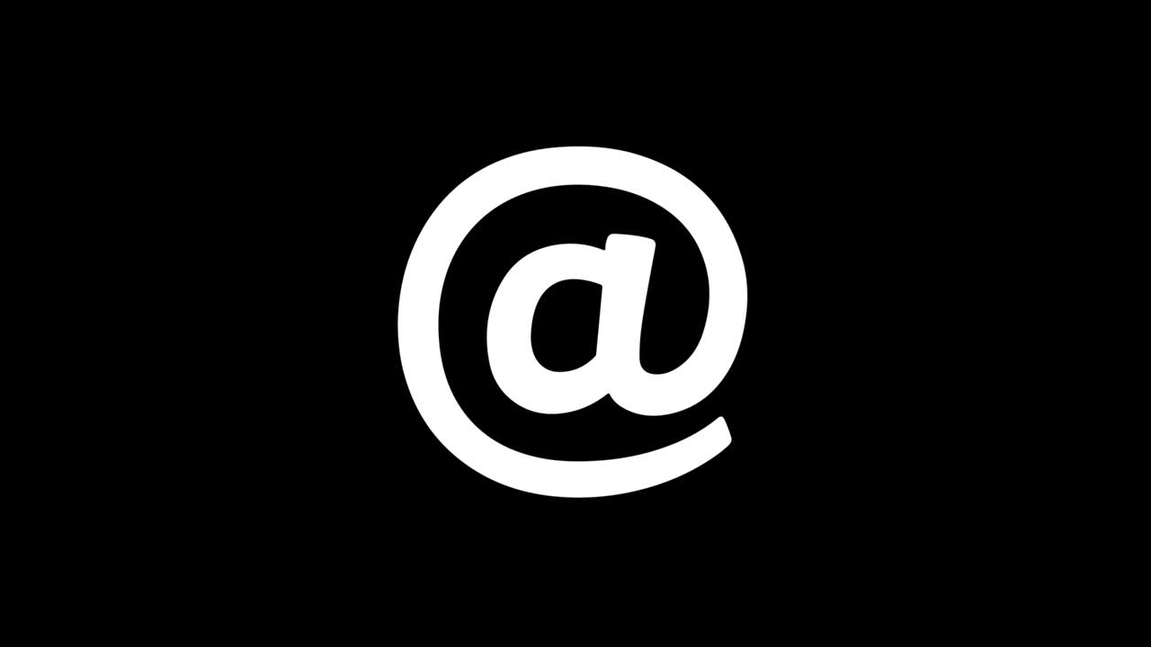 E mail, Email, Email, Inbox, Mail, Message icon Vintage Twitched Bad Signal Animation.
