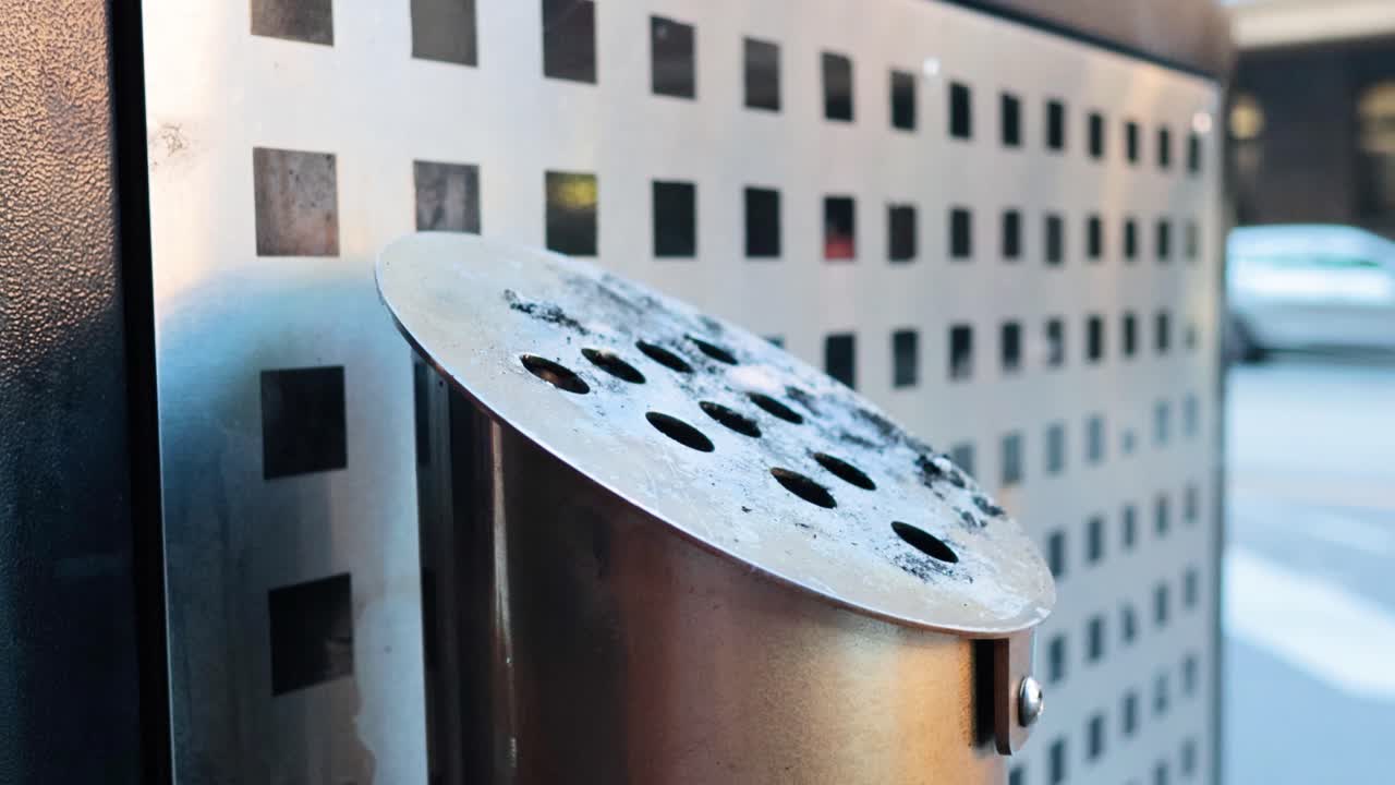 도시 환경에서 재통의 클로즈업