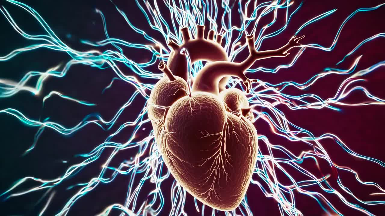 3D Model of a Human Heart with Blood Vessels