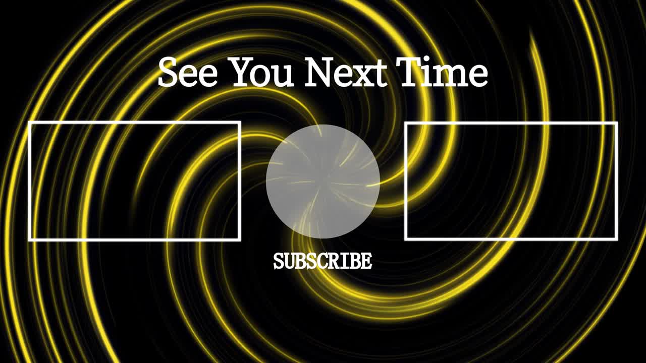 보르텍스 네온 엔드 카드 엔딩 스크린 모션 그래픽