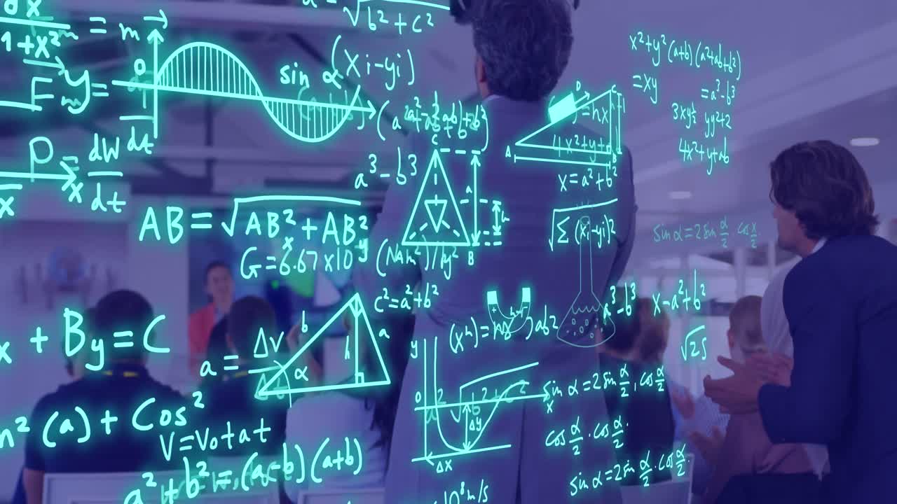animación de ecuaciones y procesamiento de datos en diversos estudiantes