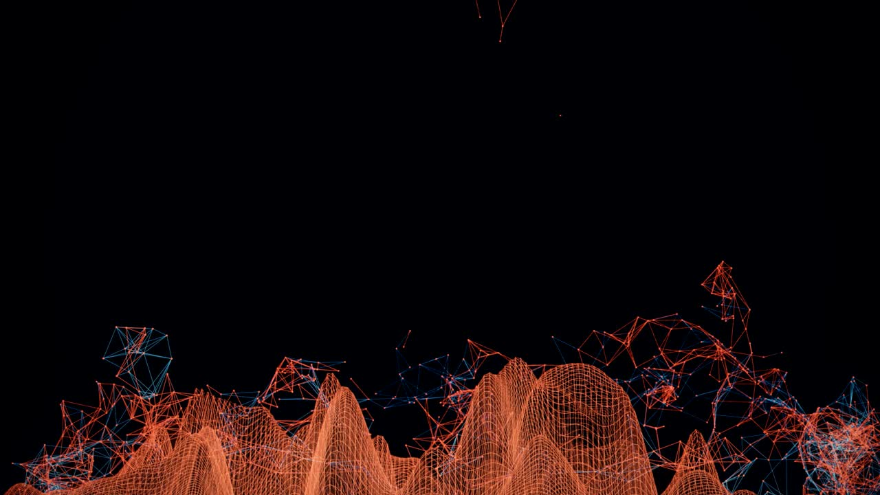 red de conexión abstracta con espacio de copia.