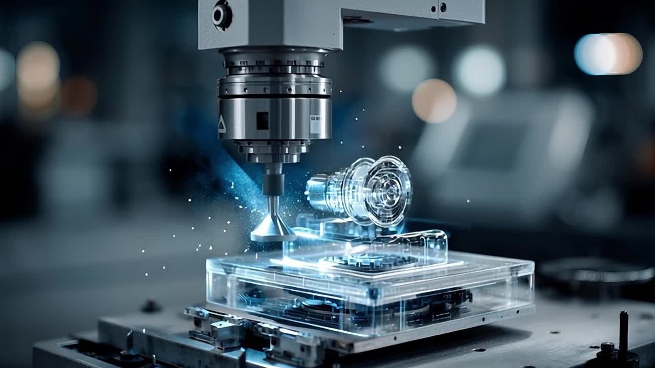 Modern workshop featuring advanced precision machining technology