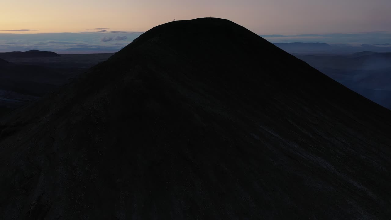 Sunrise Hike on a Volcanic Mountain
